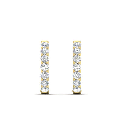 Modern Huggie Hoop Earrings