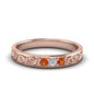 Classic Mens 3 Stone Wedding Band