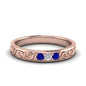 Classic Mens 3 Stone Wedding Band