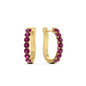 Modern Huggie Hoop Earrings