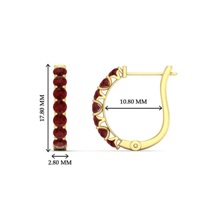 Modern Huggie Hoop Earrings