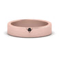 Classic V Shaped Solitaire Stone Mens Band