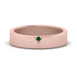 Classic V Shaped Solitaire Stone Mens Band