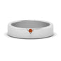 Classic V Shaped Solitaire Stone Mens Band