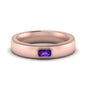 Comfort Fit Mens Milgrain Outline Ring
