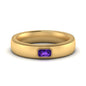 Comfort Fit Mens Milgrain Outline Ring