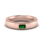 Comfort Fit Mens Milgrain Outline Ring