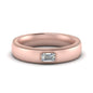 Comfort Fit Mens Milgrain Outline Ring