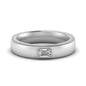 Comfort Fit Mens Milgrain Outline Ring