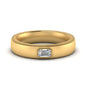 Comfort Fit Mens Milgrain Outline Ring
