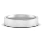 Comfort Fit Flat 4 mm Mens Wedding Band
