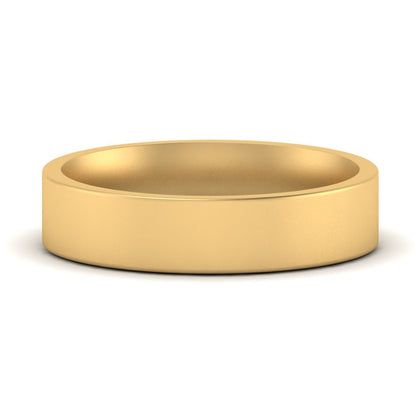 Comfort Fit Flat 4 mm Mens Wedding Band