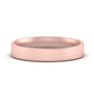 Comfort Fit Flat 4 mm Mens Wedding Band