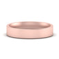 Comfort Fit Flat 4 mm Mens Wedding Band