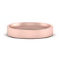 Comfort Fit Flat 4 mm Mens Wedding Band