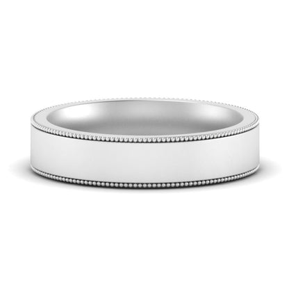 Stepped Edge Comfort Fit Flat Mens Band