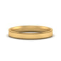 Stepped Edge Comfort Fit Flat Mens Band