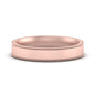 Stepped Edge Comfort Fit Flat Mens Band