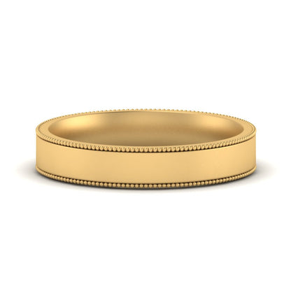 Stepped Edge Comfort Fit Flat Mens Band
