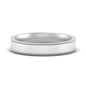 Stepped Edge Comfort Fit Flat Mens Band