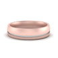 Comfort Fit 2 Tone Mens Wedding Band