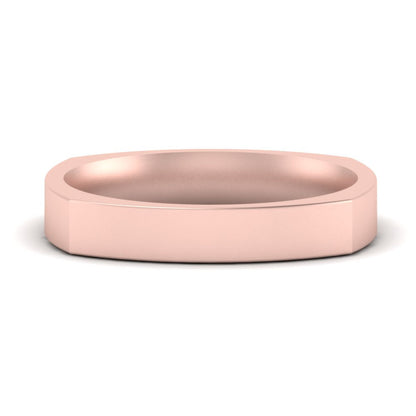 Square Comfort Fit Mens Wedding Band