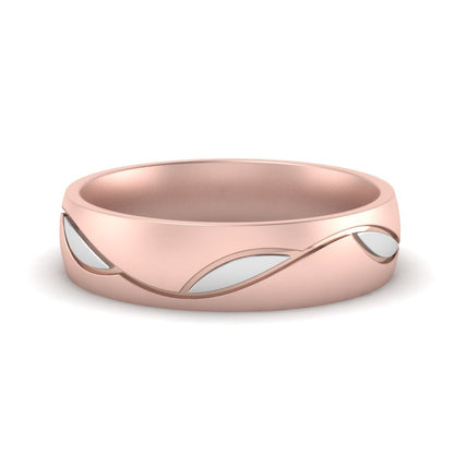 Comfort Fit Two Tone Mens Band