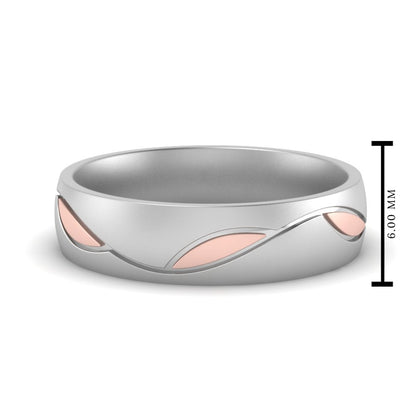 Comfort Fit Two Tone Mens Band