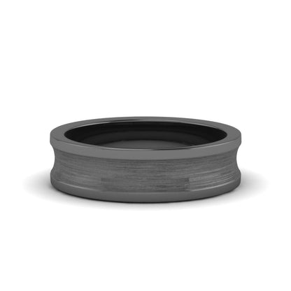 Concave Mens Wedding Ring