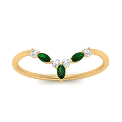 Crown Marquise And Round Band