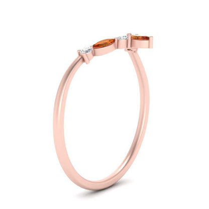 Crown Marquise And Round Band