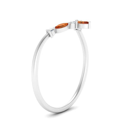 Crown Marquise And Round Band
