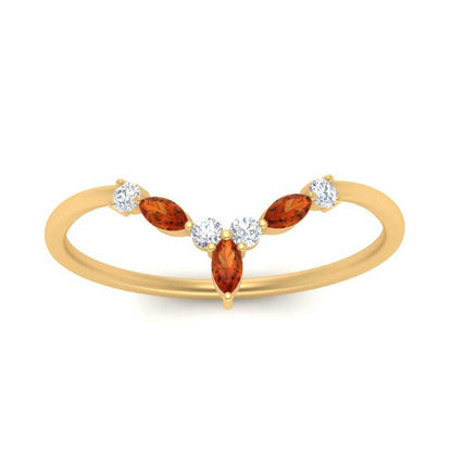 Crown Marquise And Round Band