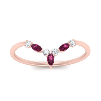 Crown Marquise And Round Band