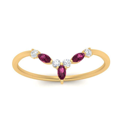 Crown Marquise And Round Band