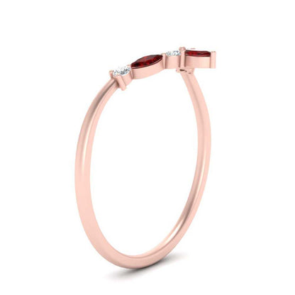 Crown Marquise And Round Band