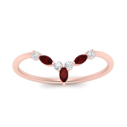 Crown Marquise And Round Band