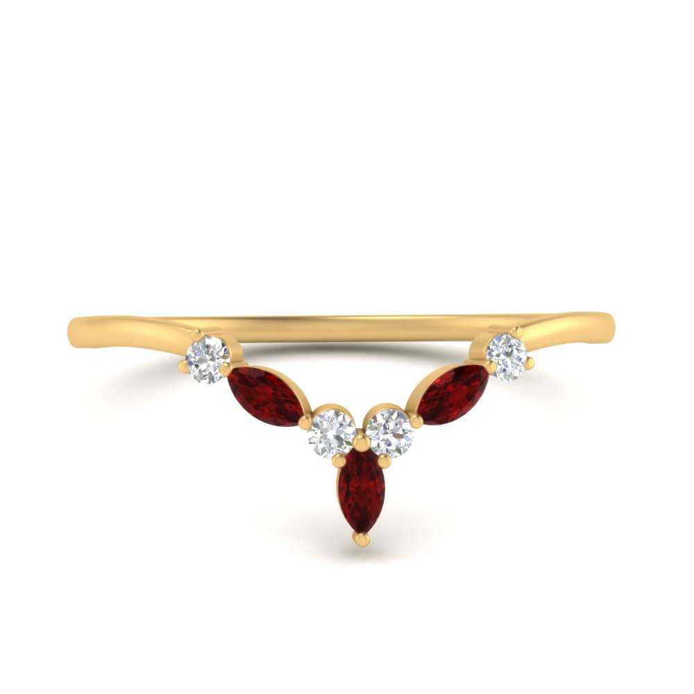 Crown Marquise And Round Band