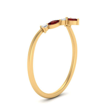 Crown Marquise And Round Band