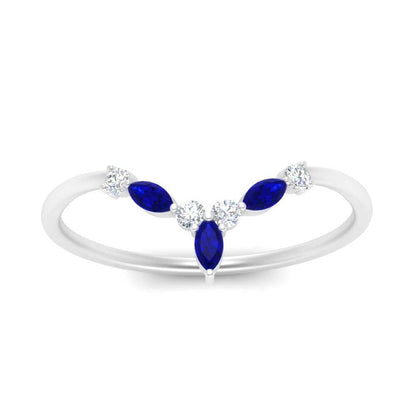 Crown Marquise And Round Band