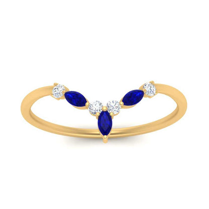Crown Marquise And Round Band