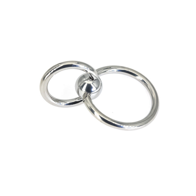 3x24mm Double Ring Pure Titanium Steel Male Piercing Large Inner Diameter Piercing Jewelry