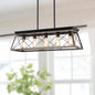 5-Light Farmhouse Pendant Linear Chandelier