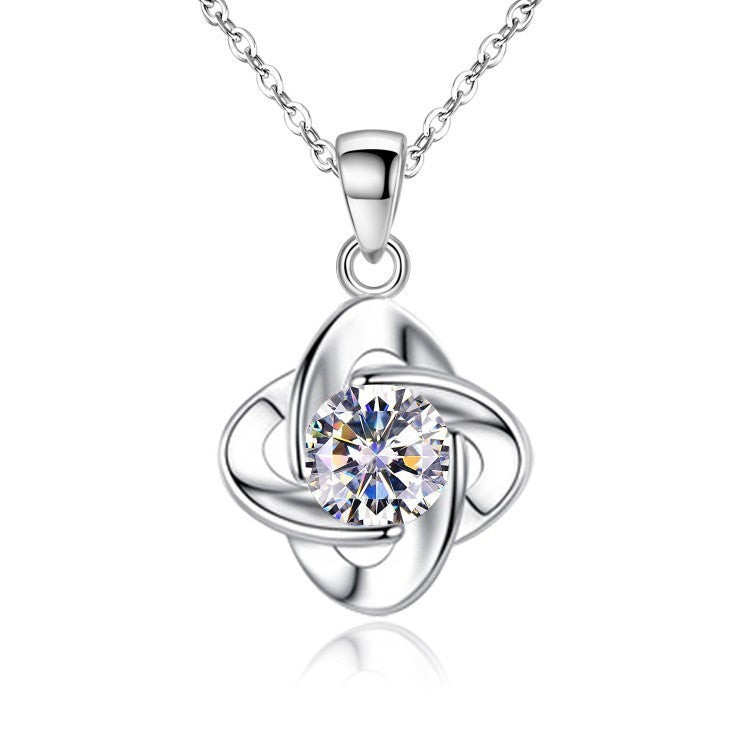 Necklace Female Clover Ocean Heart Suit