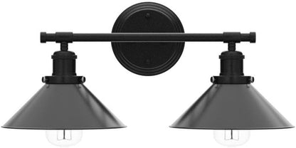 2-3 Matte Black Wall Sconce