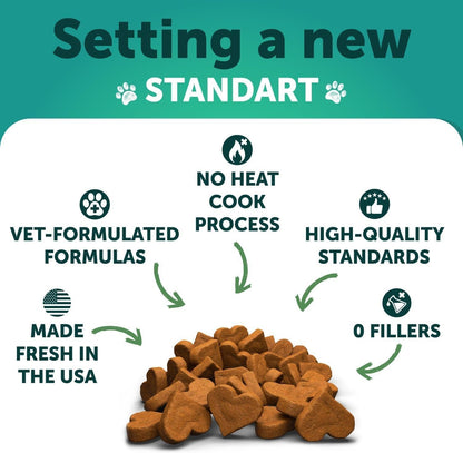 Calming Chews for Dogs Anxiety Relief Treats with Turmeric Valerian Ginger 120