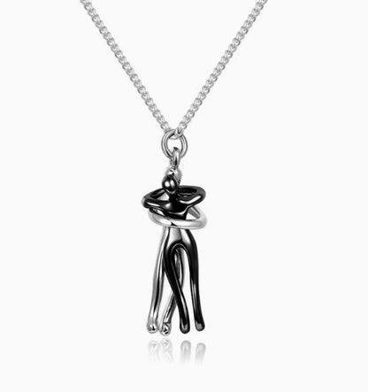 Couple Hug Necklace Romantic Men And Women