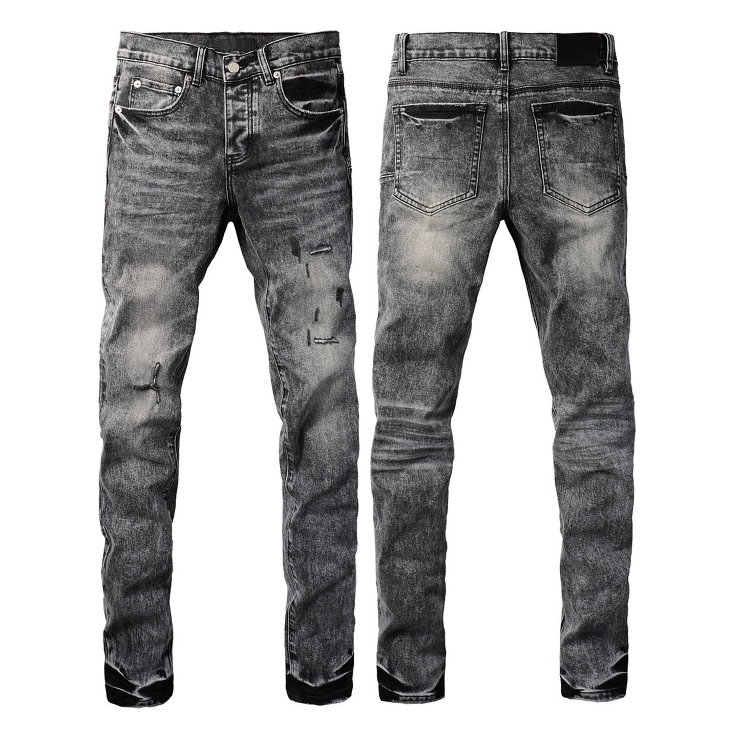 Men's Fashionable Ripped Straight-Leg Pants
