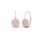 Diamond Disc Drop Earring