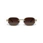 Dore 54mm Rimless Sunglasses | Brown